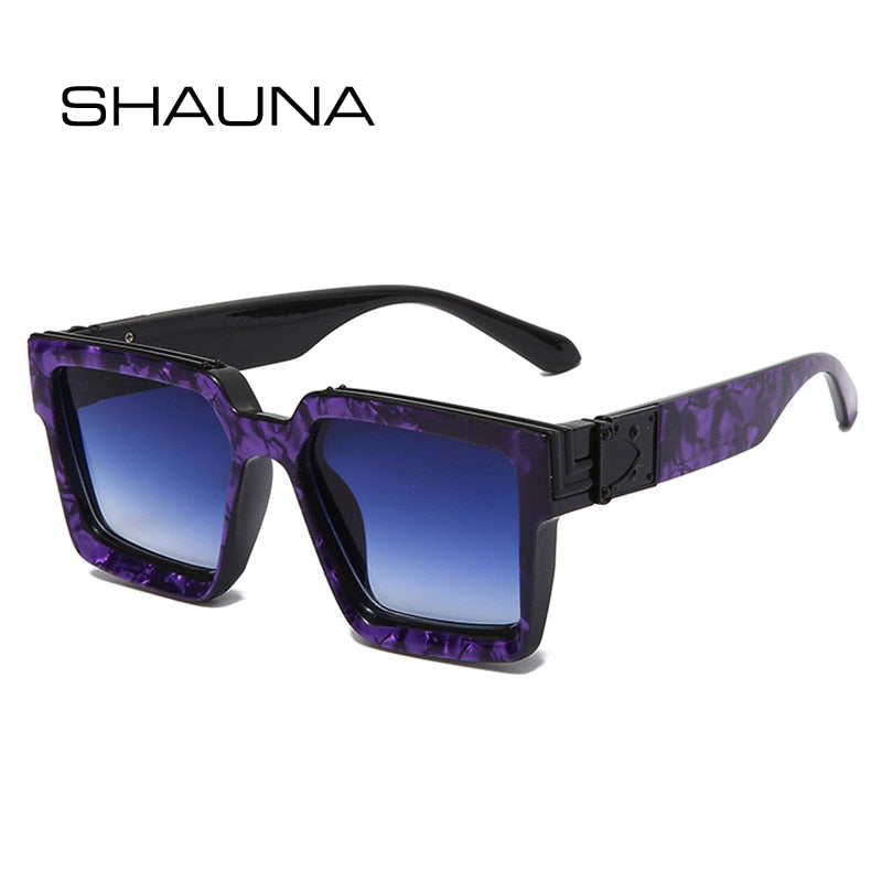 Unisex Fashionable Retro Square Shades UV400