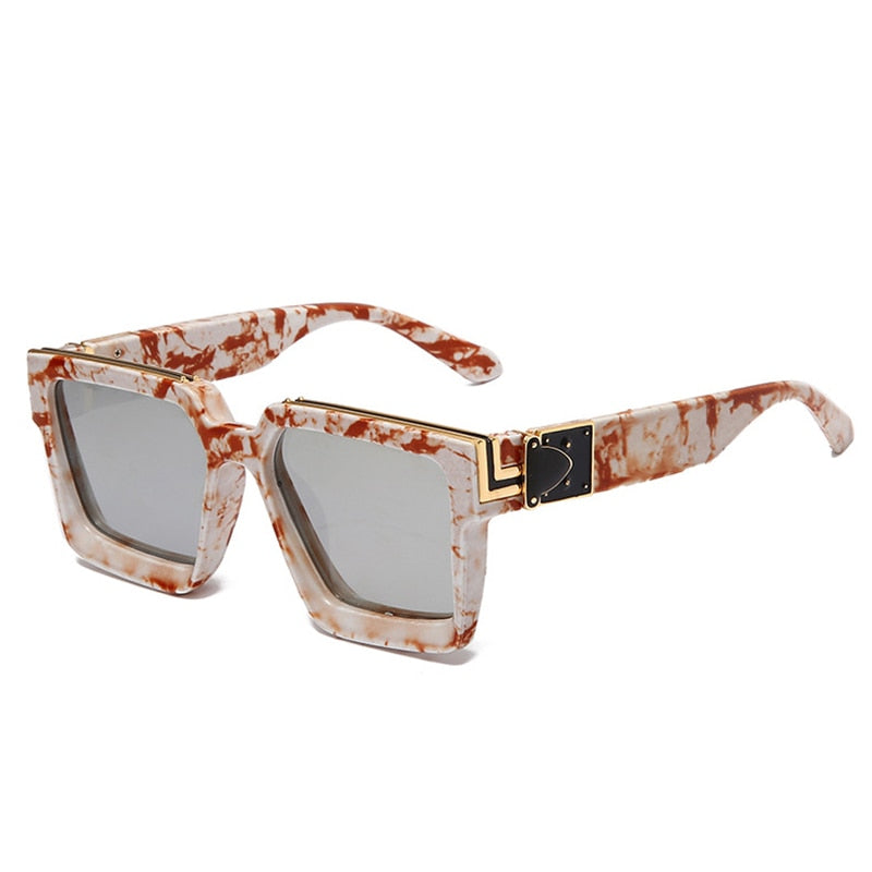 Unisex Fashionable Retro Square Shades UV400