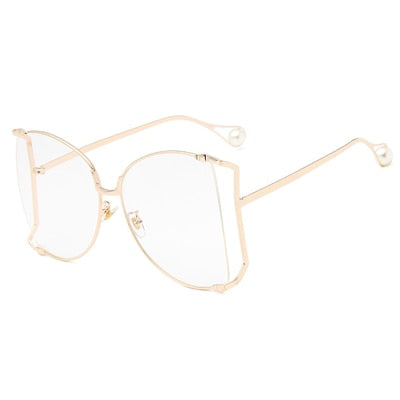 Women Clear oversized Sunglasses