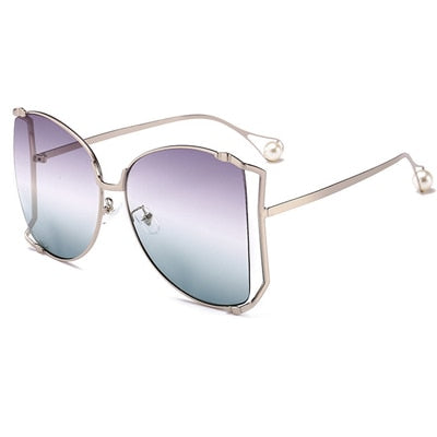 Women Clear oversized Sunglasses