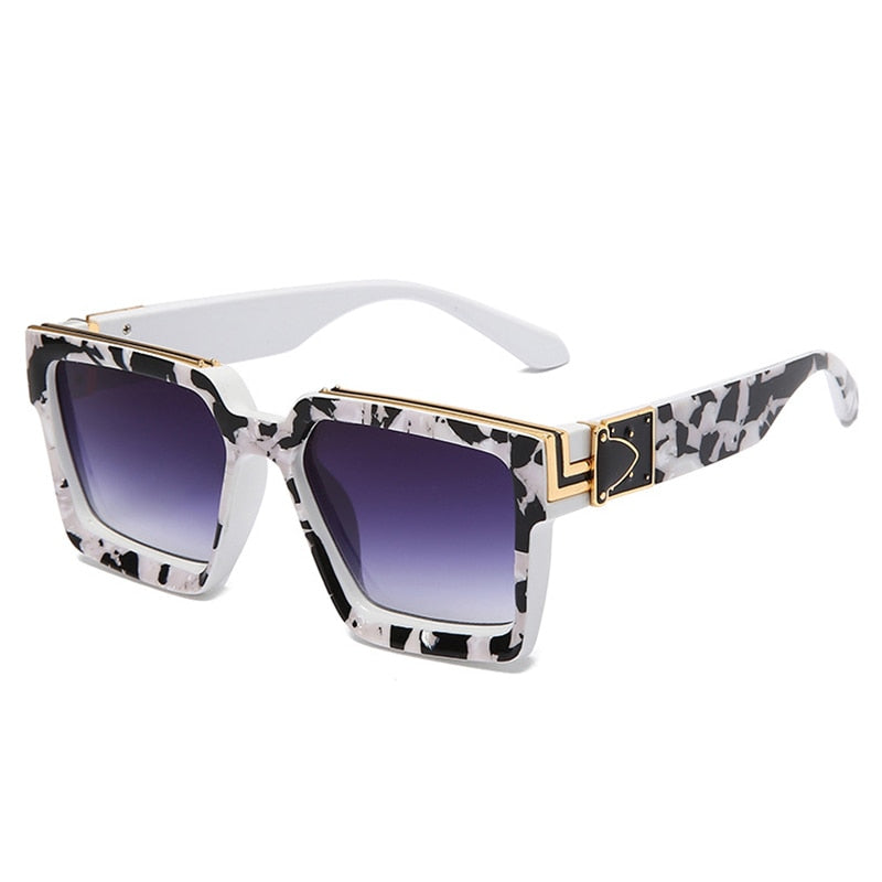 Unisex Fashionable Retro Square Shades UV400