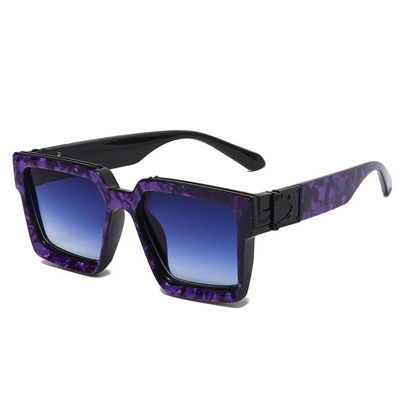 Unisex Fashionable Retro Square Shades UV400