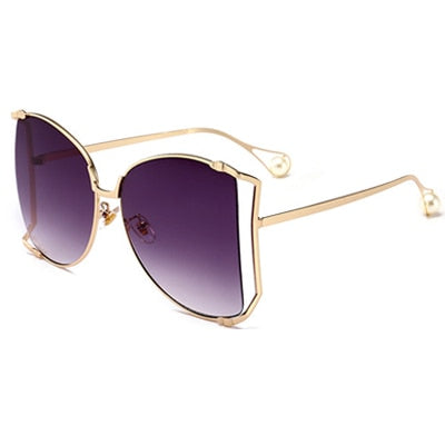 Women Clear oversized Sunglasses