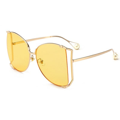 Women Clear oversized Sunglasses