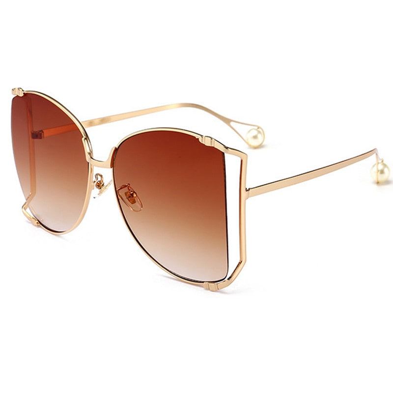 Women Clear oversized Sunglasses