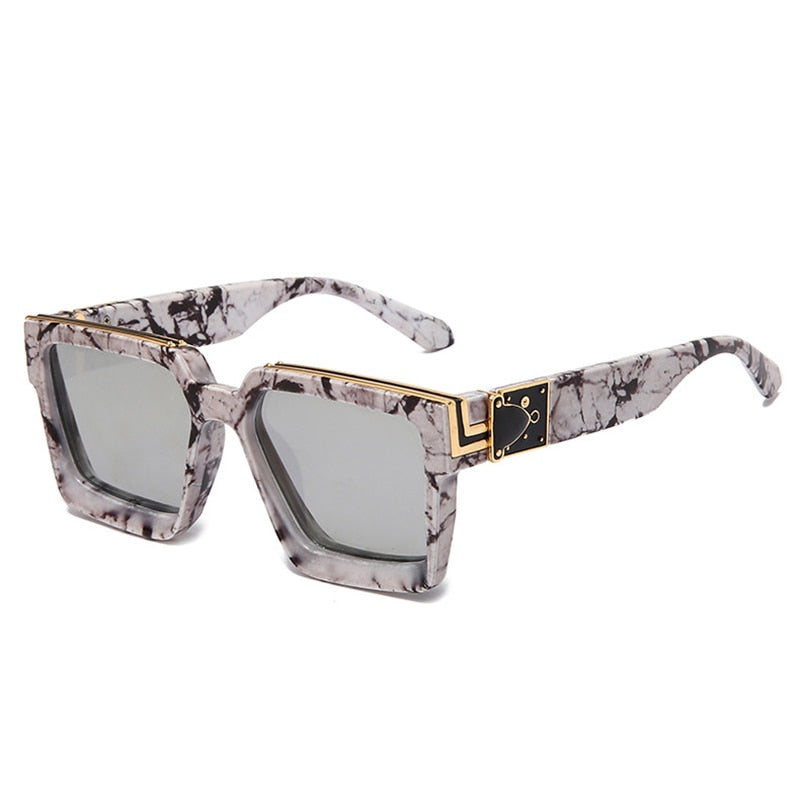 Unisex Fashionable Retro Square Shades UV400