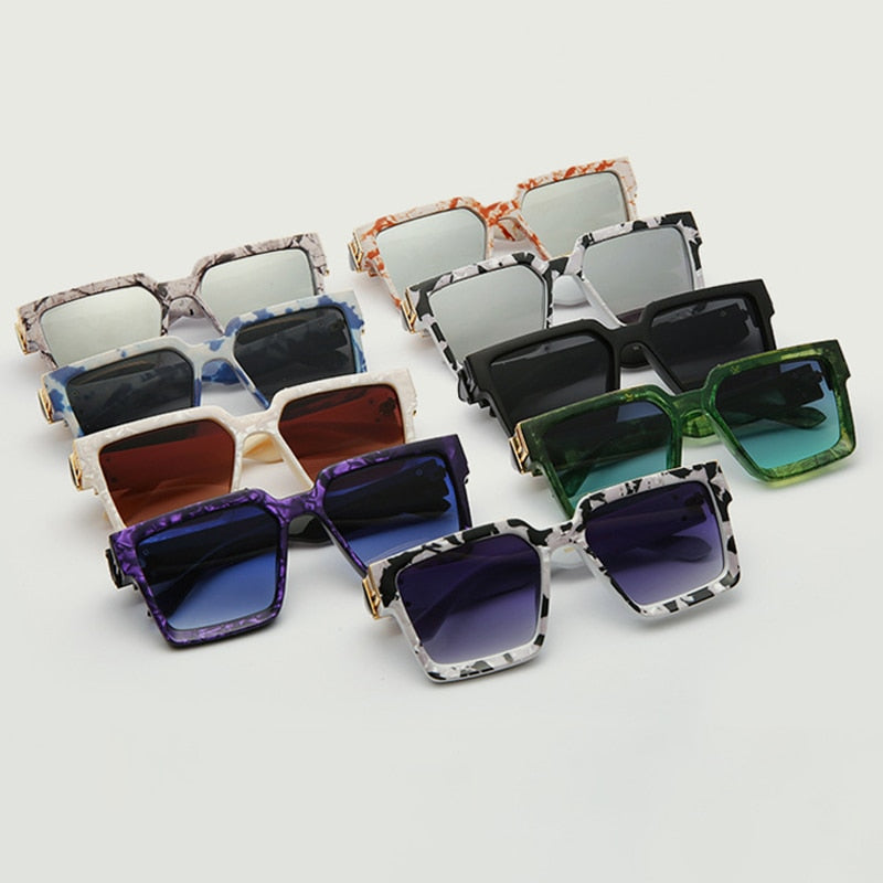 Unisex Fashionable Retro Square Shades UV400