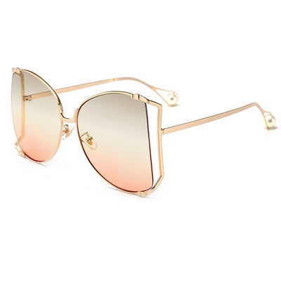 Women Clear oversized Sunglasses