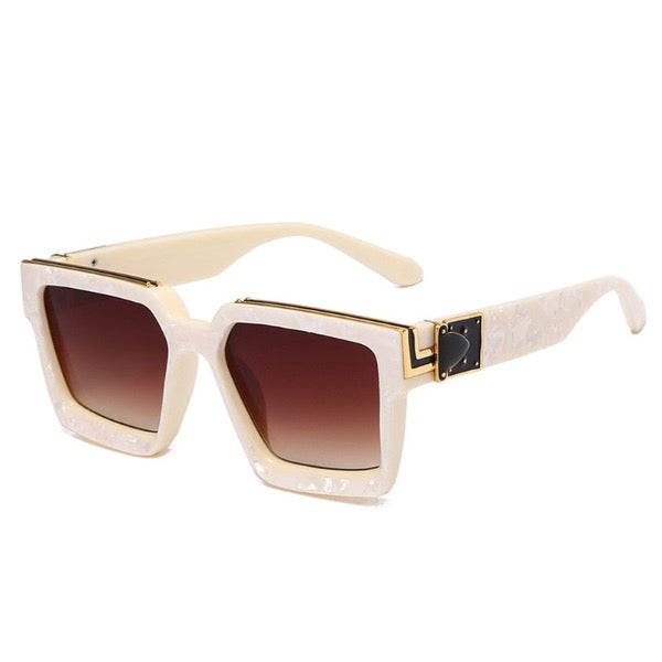 Unisex Fashionable Retro Square Shades UV400