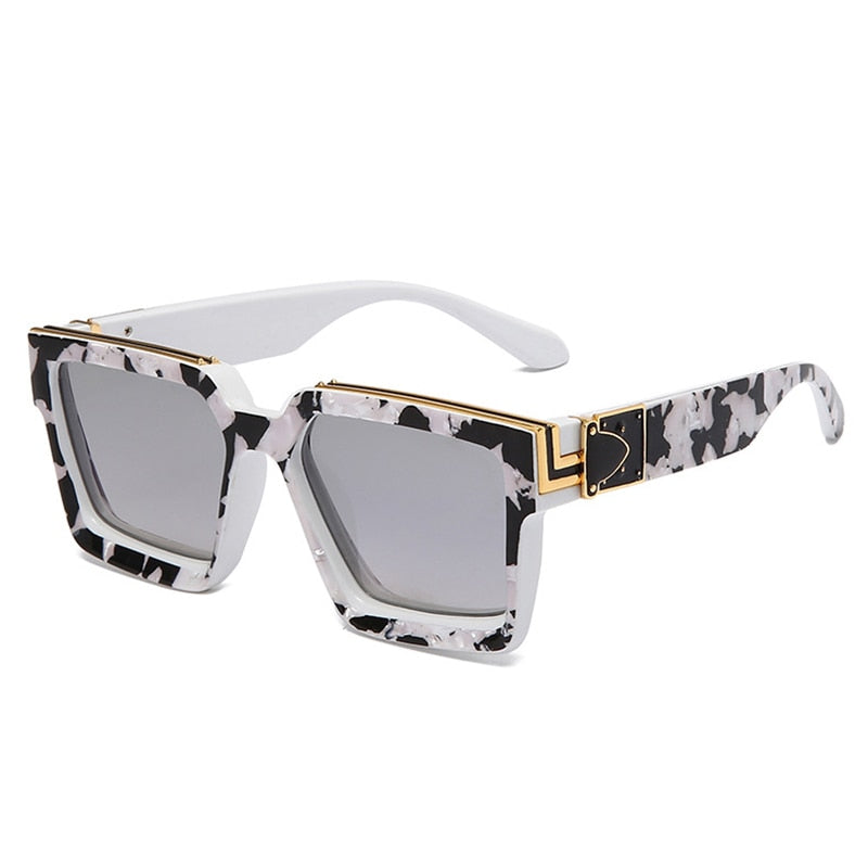 Unisex Fashionable Retro Square Shades UV400