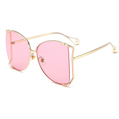 Women Clear oversized Sunglasses